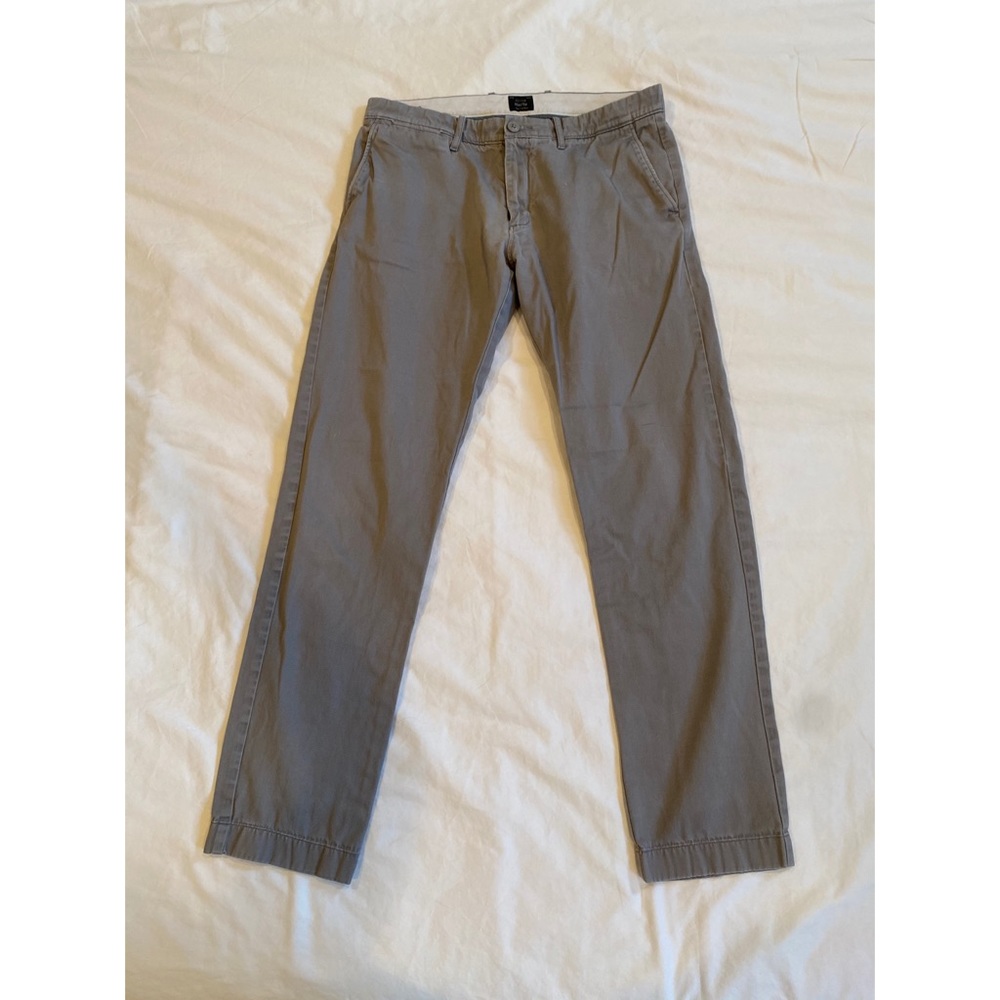 J Crew 484 Slim Light Grey Chinos